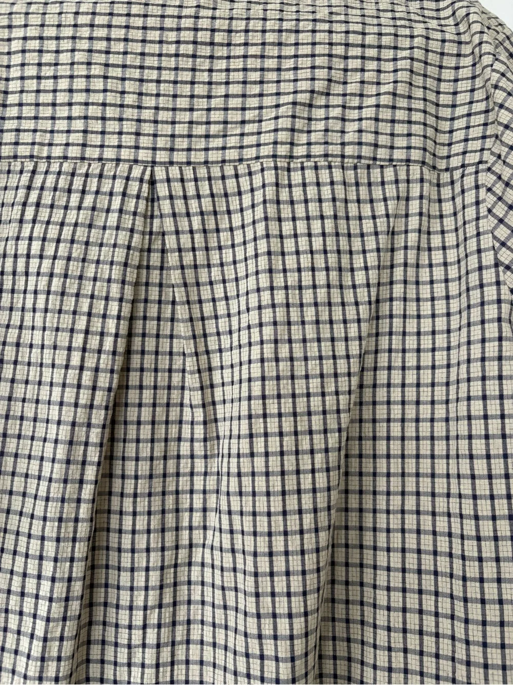 LIONESS Beige Grid Button-Front Men's Shirt - Picture 5 of 6